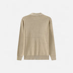 Solenne | Men’s Cotton Half-Zip Knit Sweater
