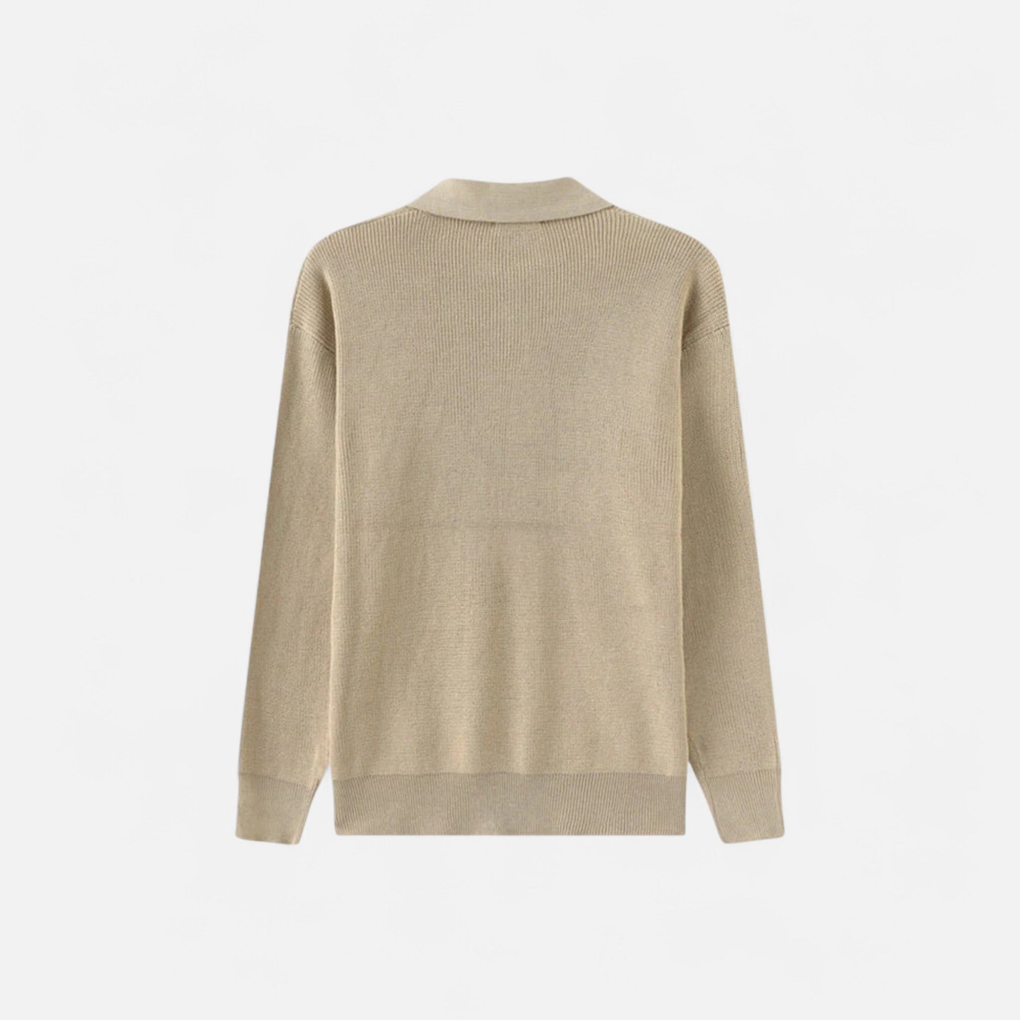 Solenne | Men’s Cotton Half-Zip Knit Sweater
