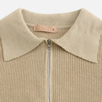 Solenne | Men’s Cotton Half-Zip Knit Sweater