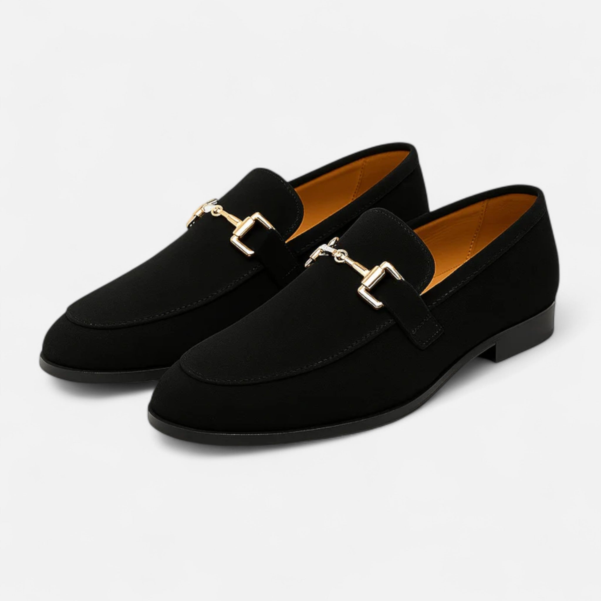 Solenne | Men’s Luxurious Suede Almond-Toe Loafers