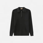 Solenne | Men’s Cotton Half-Zip Knit Sweater