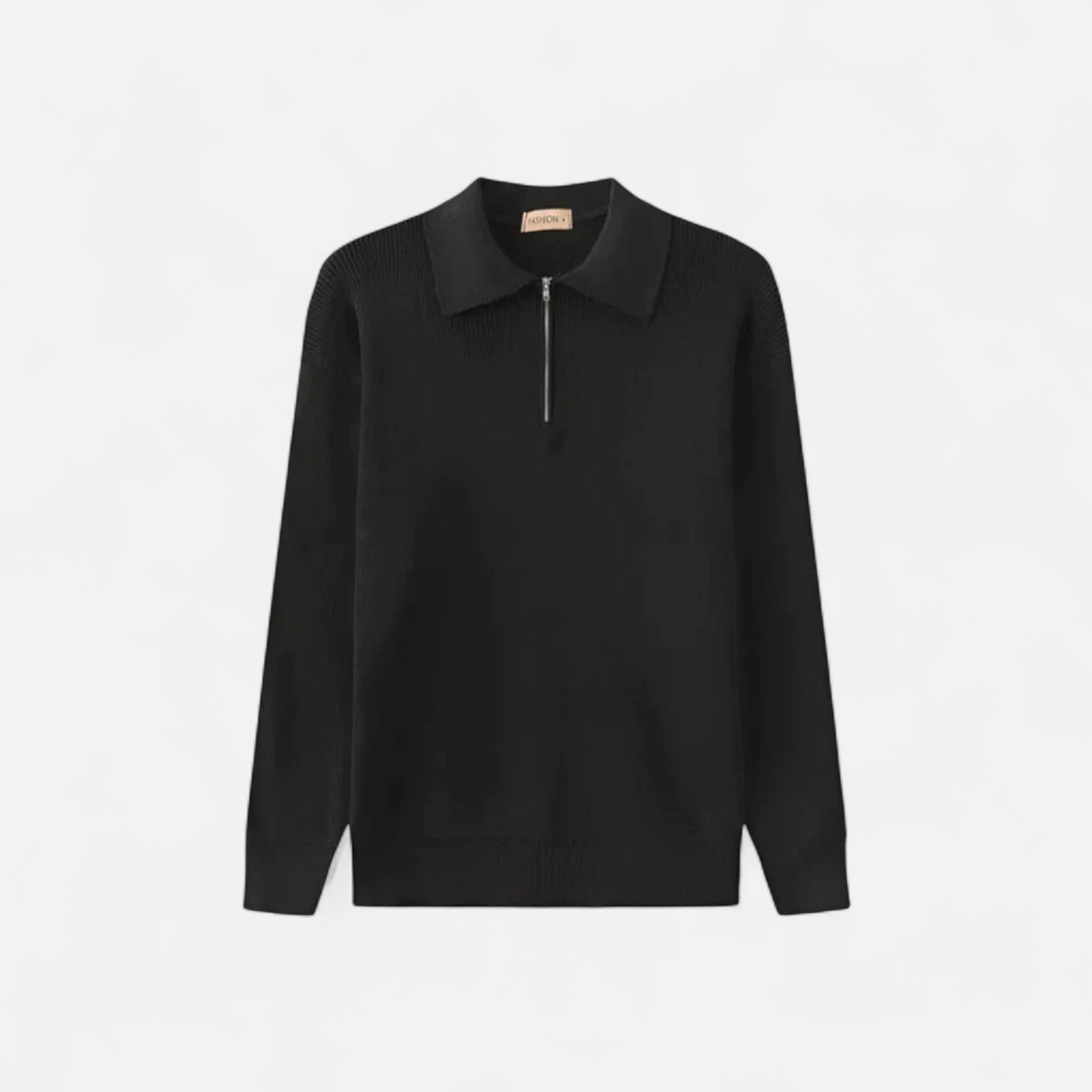 Solenne | Men’s Cotton Half-Zip Knit Sweater