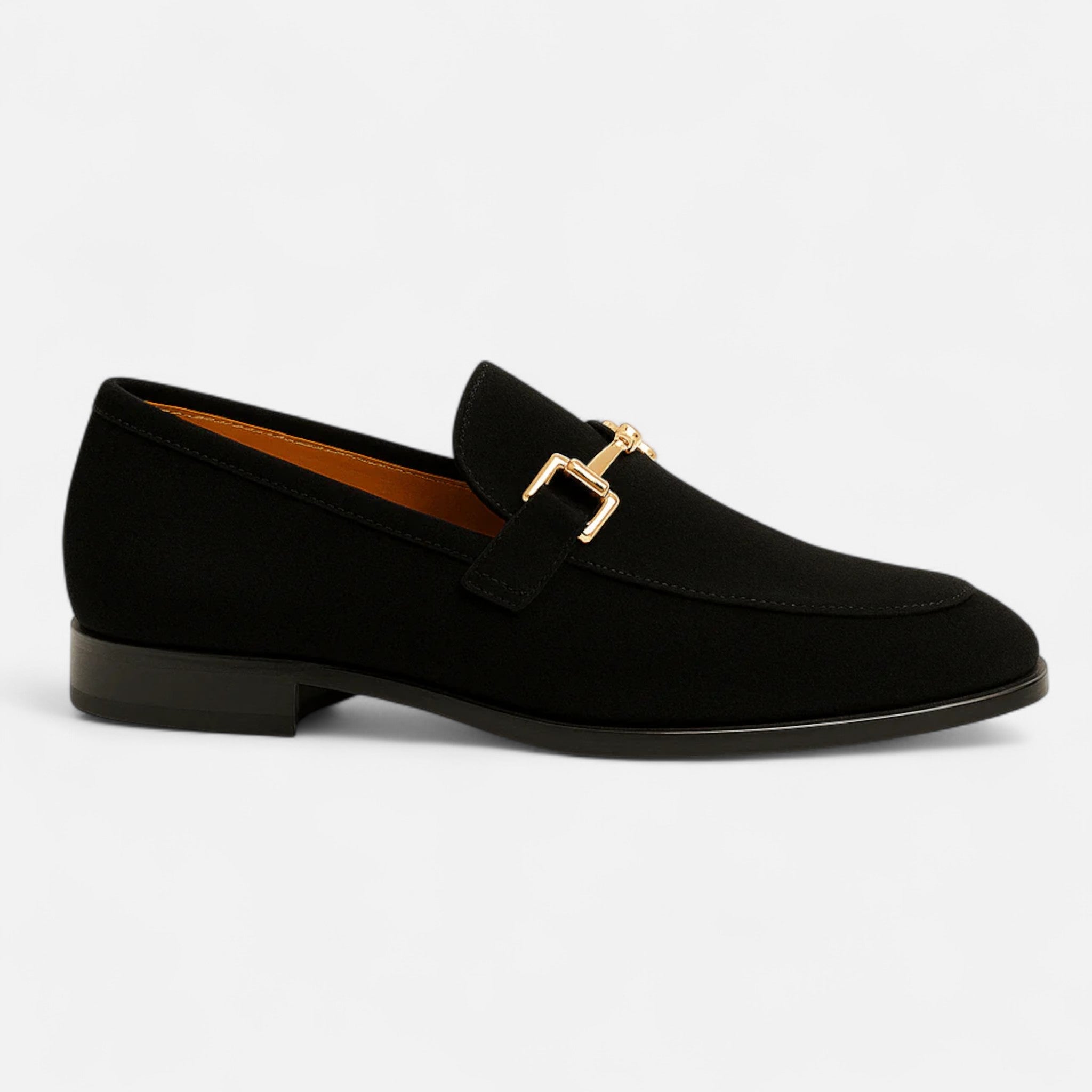 Solenne | Men’s Luxurious Suede Almond-Toe Loafers