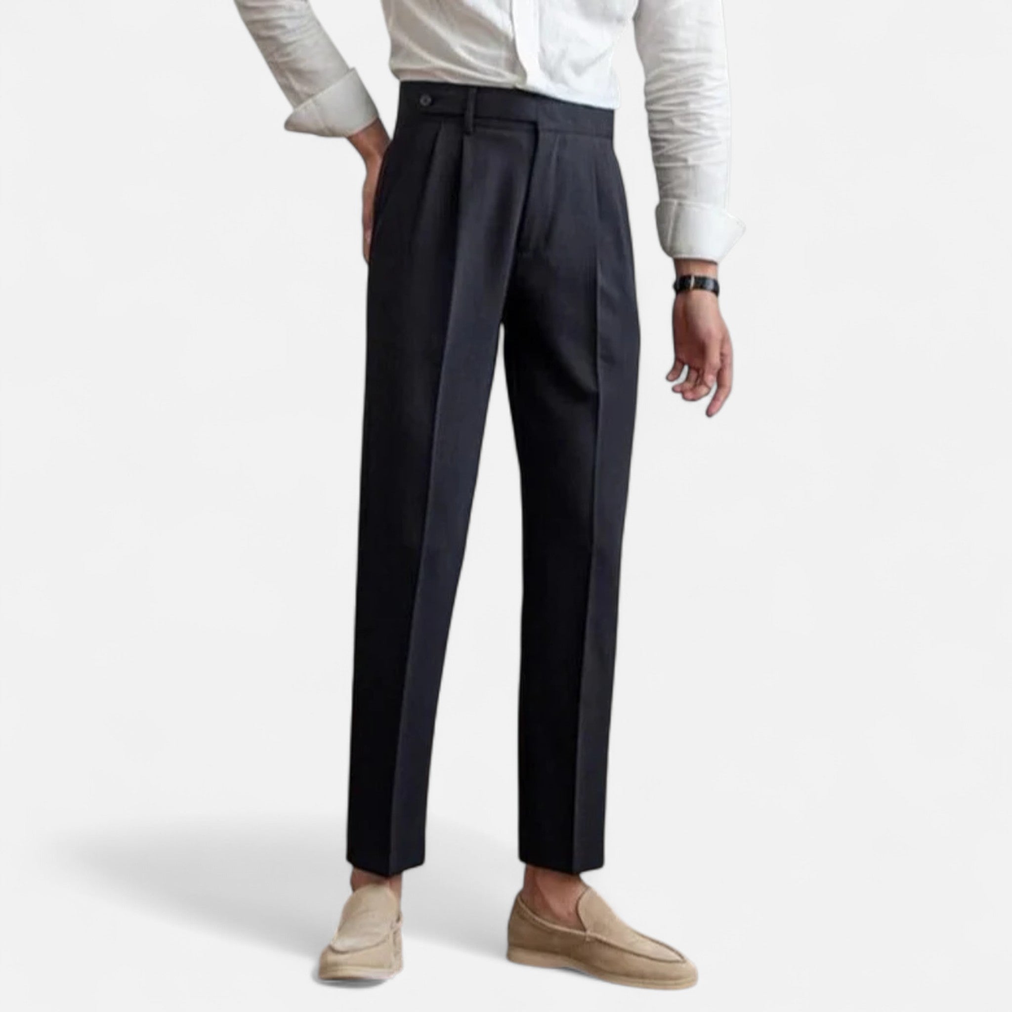 Solenne | Men’s Riviera Cut Tailored Trousers