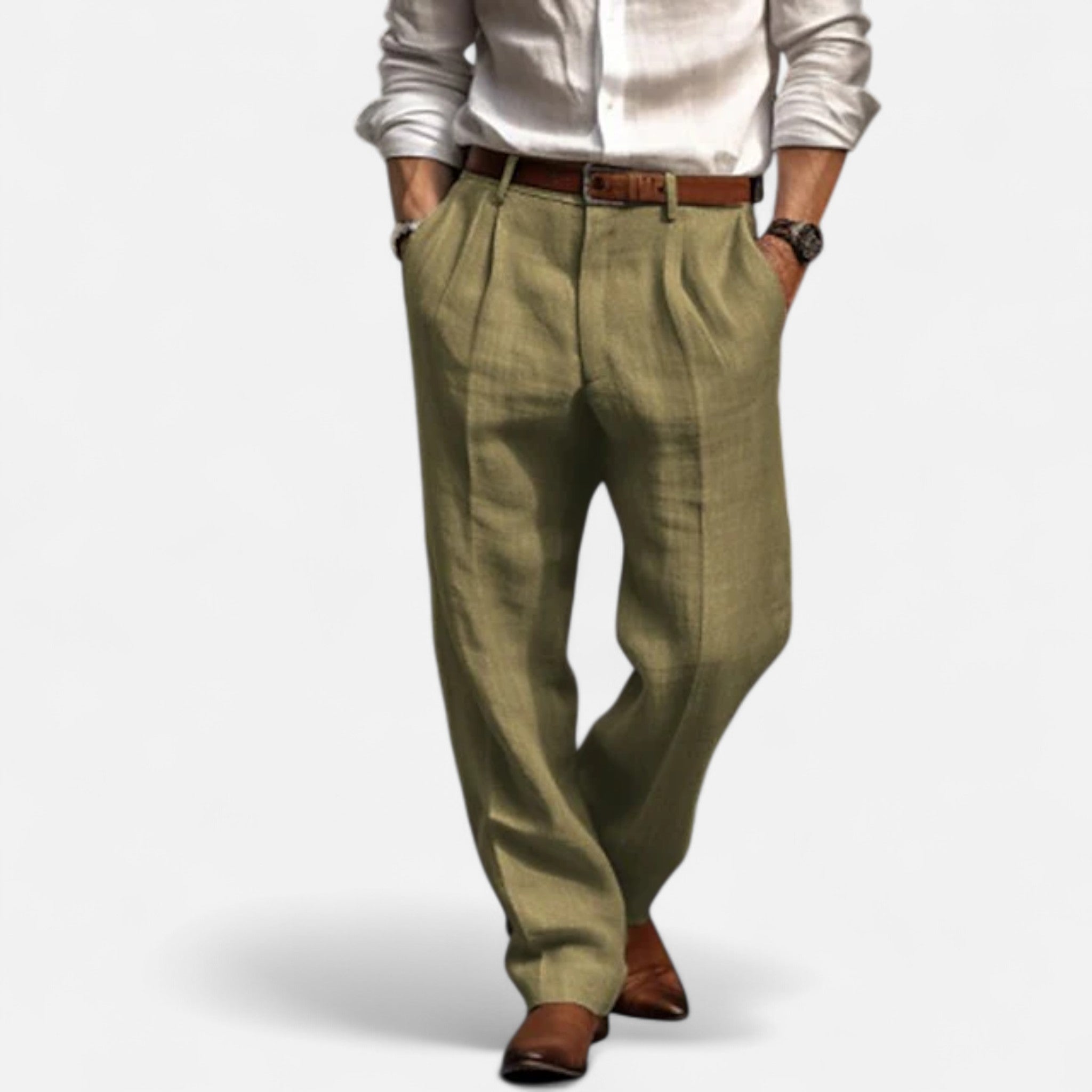 Solenne | Men’s Côte d’Azur Linen Pants