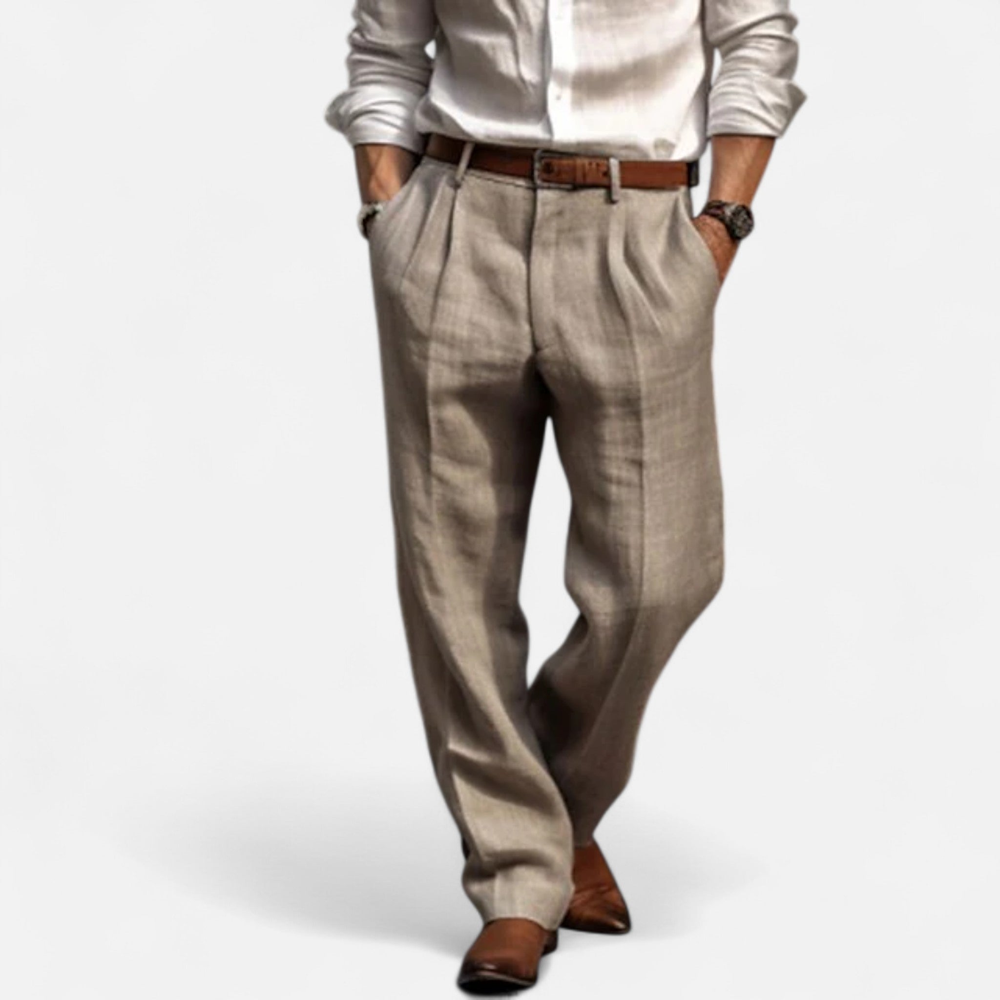 Solenne | Men’s Côte d’Azur Linen Pants