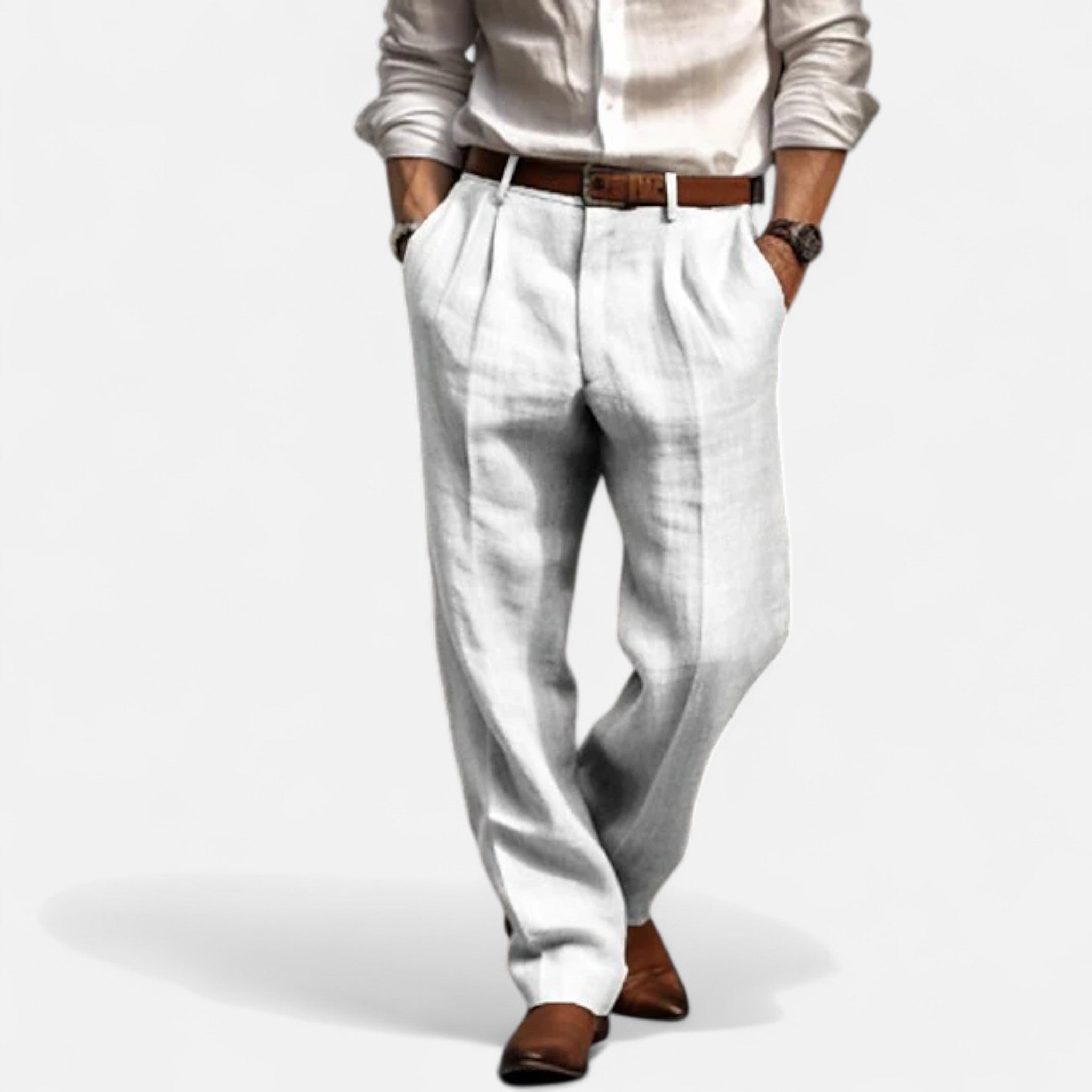 Solenne | Men’s Côte d’Azur Linen Pants
